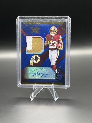 2019 Panini XR - Rookie Swatch Autographs Bryce Love #RSA-14 Blue /49AU, MEM, RC