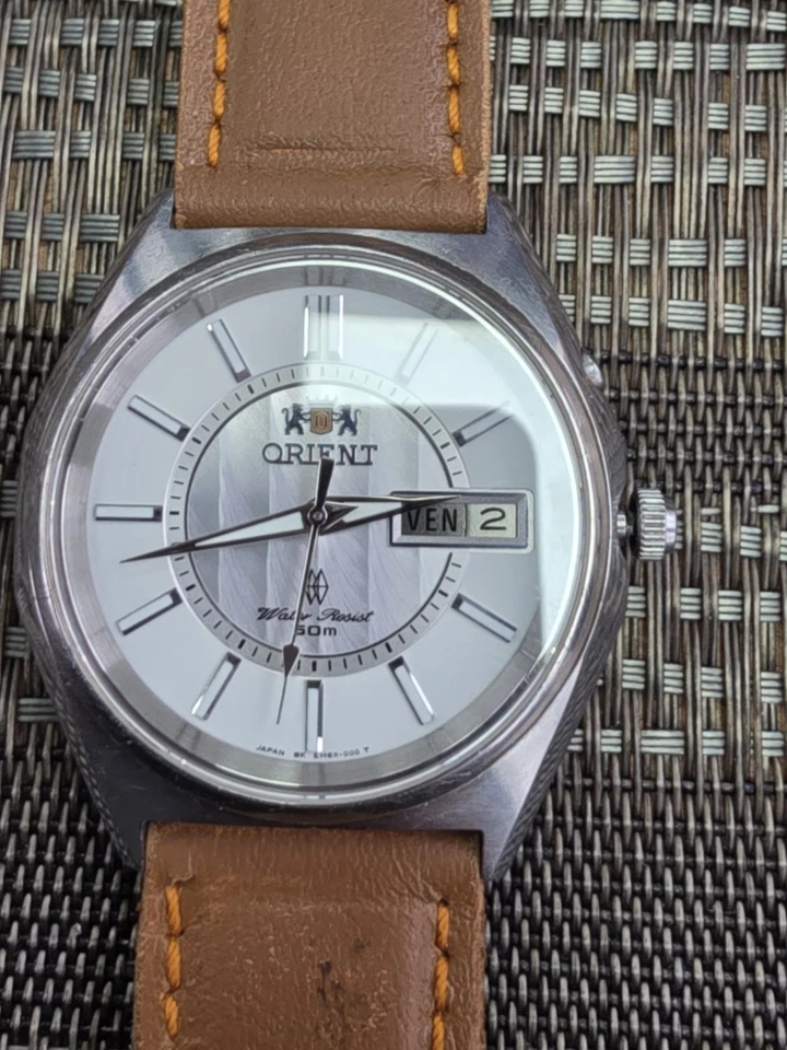 Orient Automatic Saphire Crystal WR 50 Stainless Steel Japan Mens Watch EM6X-CA - Image 4 of 4