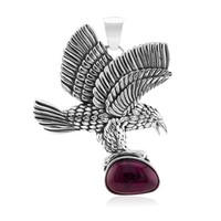 AnhäNger Aus Violettem Kingman-Mohave-TüRkis Und Silber