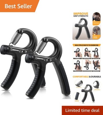 Efficient Grip Strength Trainer - 2 Pack 22-132Lbs for Musicians and Athletes