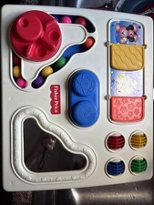 1997 Fisher Price Crib Activity Center Baby Toy Busy Box Learning Vintage Learn