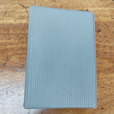 Filofax Organizer Polaroid Buckingham VR 7/8 grau gerippt Vinyl Vintage England