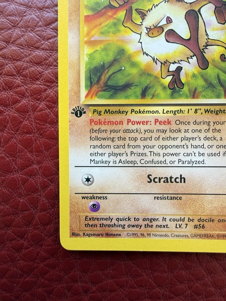 first edition mankey pokemon card 2000 Pokmon Team Rocket 1st 61/82 CGC 9.5 Gem Mint If Heads Pokmon TCG Mankey Team Rocket