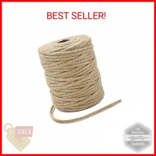 Tenn Well Jute Twine, 200Feet 3.5mm Braided Jute Rope, Natural Twine String for 