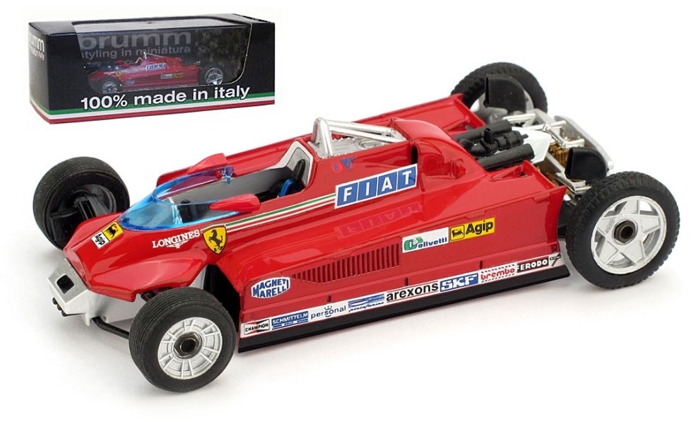 Brumm R367M Ferrari 126CK Turbo Muletto T-Car Monaco GP 1981 - G Villeneuve 1/43