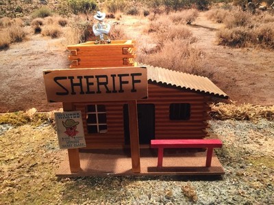 Western Haus  ''Sheriff'' passend zu 7cm Figuren Elastolin z.B.