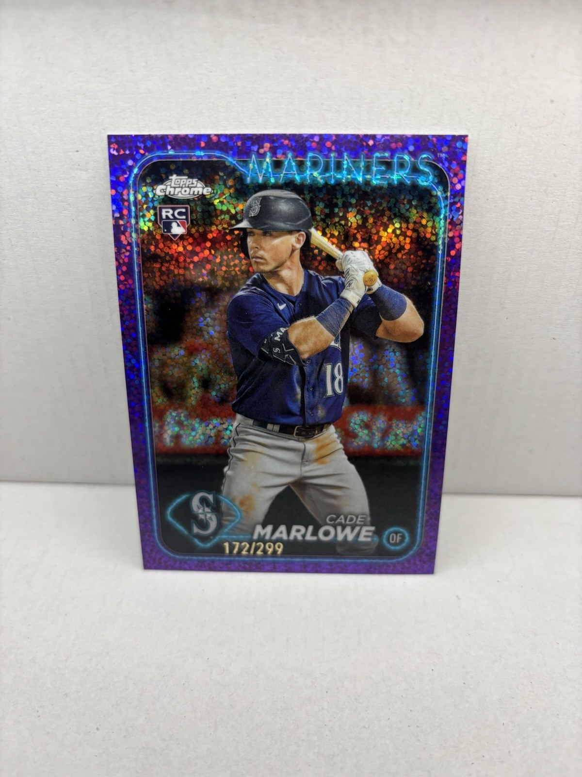2024 Topps Chrome - Cade Marlowe #266 Purple Speckle Refractor /299 (RC)