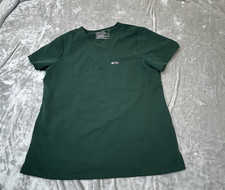 FIGS Catarina One Pocket Green Scrub Top Size Large Read