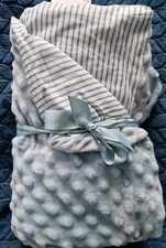 Primark Home Baby Coperta a righe verdi double face pile antiurto rovescio AW21
