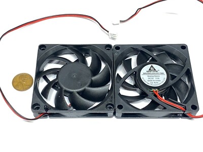 2 Pieces Fan 5v 70mm x 15mm 2pin 7015 extruder fan cpu blower