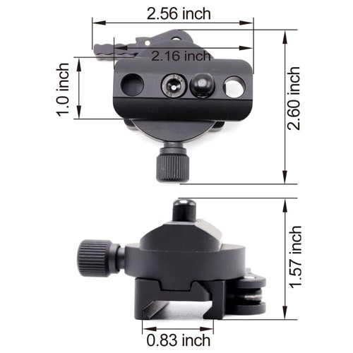 ACTIVE-8 Multi_function Bipod Adapter Quick Detachable QD Picatinny Rail Mount - Picture 5 of 7