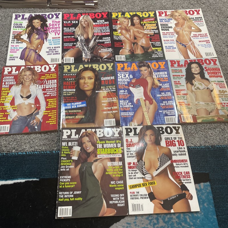 PLAYBOY Magazine Lot Of 10 Issues - 2003
