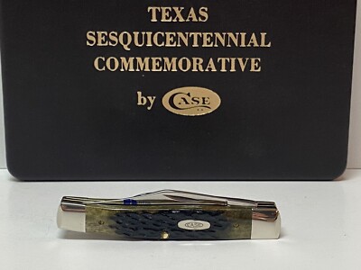 VINTAGE CASE XX TEXAS SESQUICENTENNIAL GREEN BONE JACK POCKET