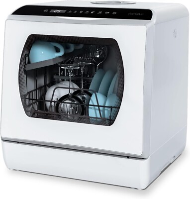 Countertop Dishwasher, 5 Washing Programs Portable Dishwasher With 5-Liter Built