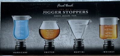 Final Touch Jigger Stopper, New A Set Of 4