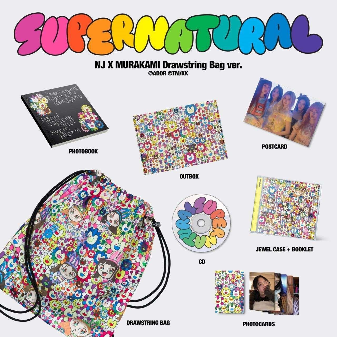 7951740 Audio Cd Newjeans - Supernatural Nj X Murakami (Drawstring)