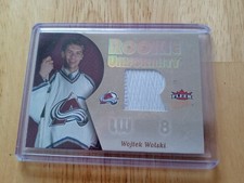 2006-07 Fleer Ultra Wojtek Wolski Patch Rookie Uniformity /35 Gold Rc Avalanche 