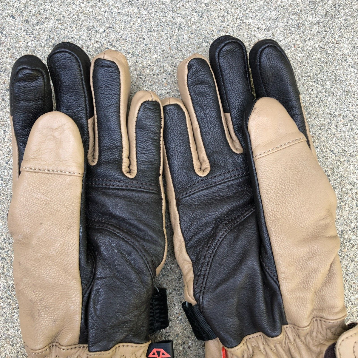 Vintage CELTEK Genuine Leather Gloves Men's S Fleece Lined Winter