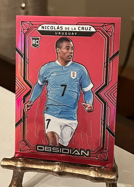 Nicolas De La Cruz /10 Red Flood Rookie 2022/23 Panini Obsidian Soccer Uruguay
