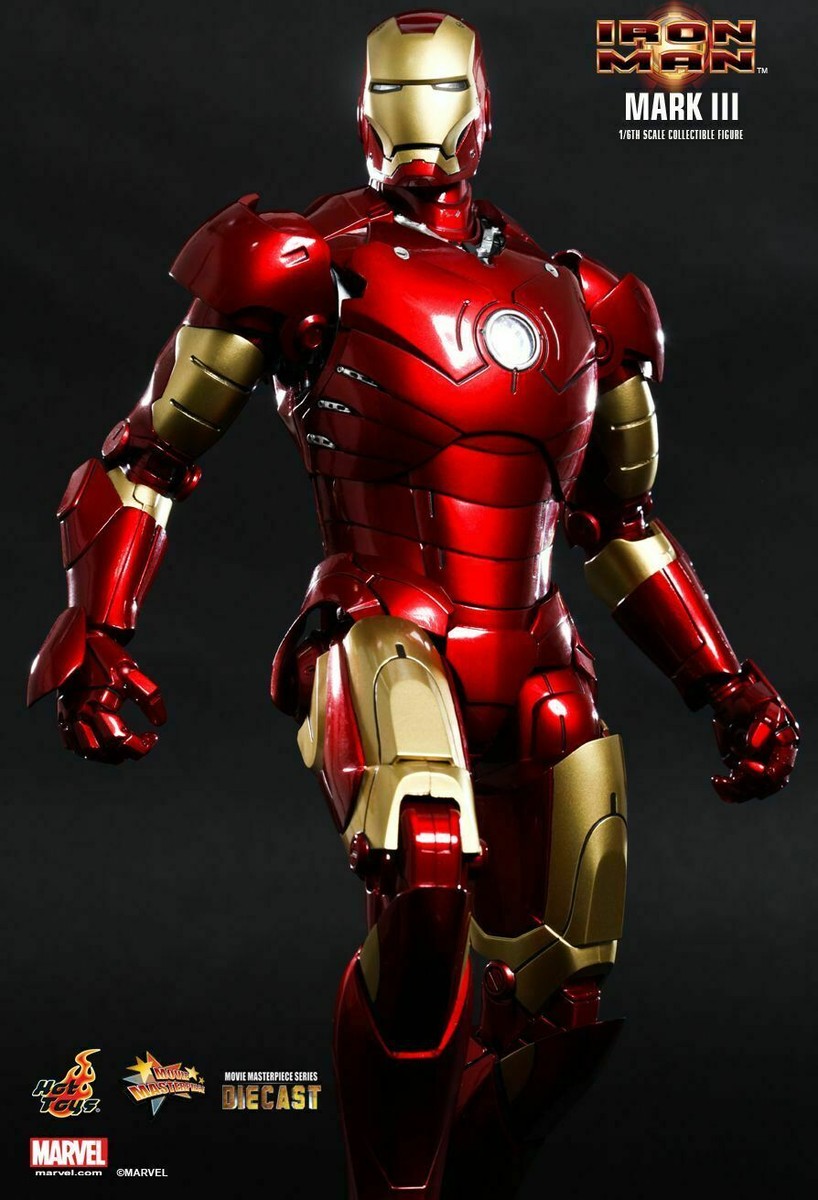 1/6 HOT TOYS MMS256D07 MARVEL IRON MAN DIE-CAST MK3 MARK III
