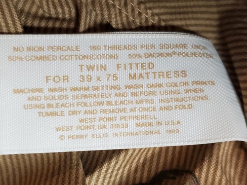 Vintage Perry Ellis Martex Derby Horse Equestrian 4pc Twin Sheet Set - Picture 6 of 8