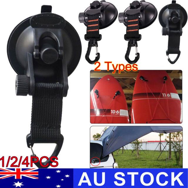 4pcs Heavy Duty Suction Cup Anchor Tie Down Hooks Strong for Car Awning Boat NEW