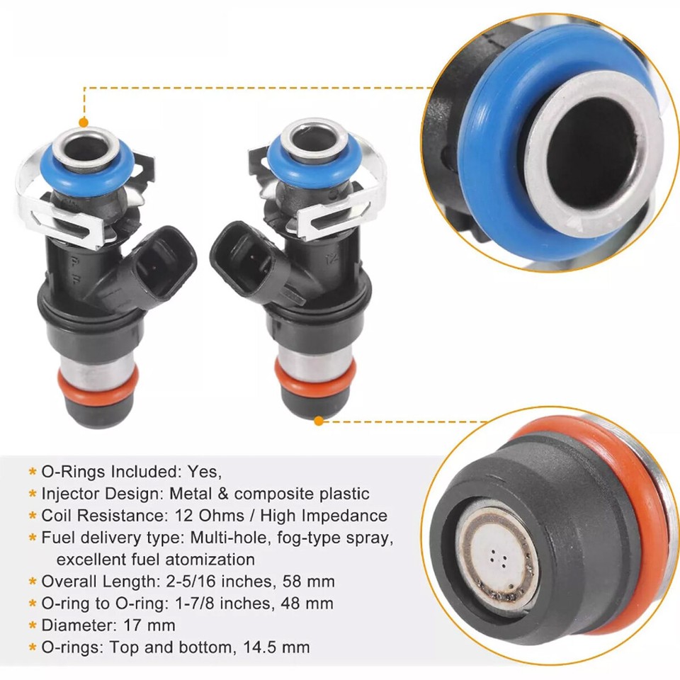 8PCS Brand New GM Fuel Injectors For GMC Chevrolet 4.8L 5.3L 12613411 - Foto 8