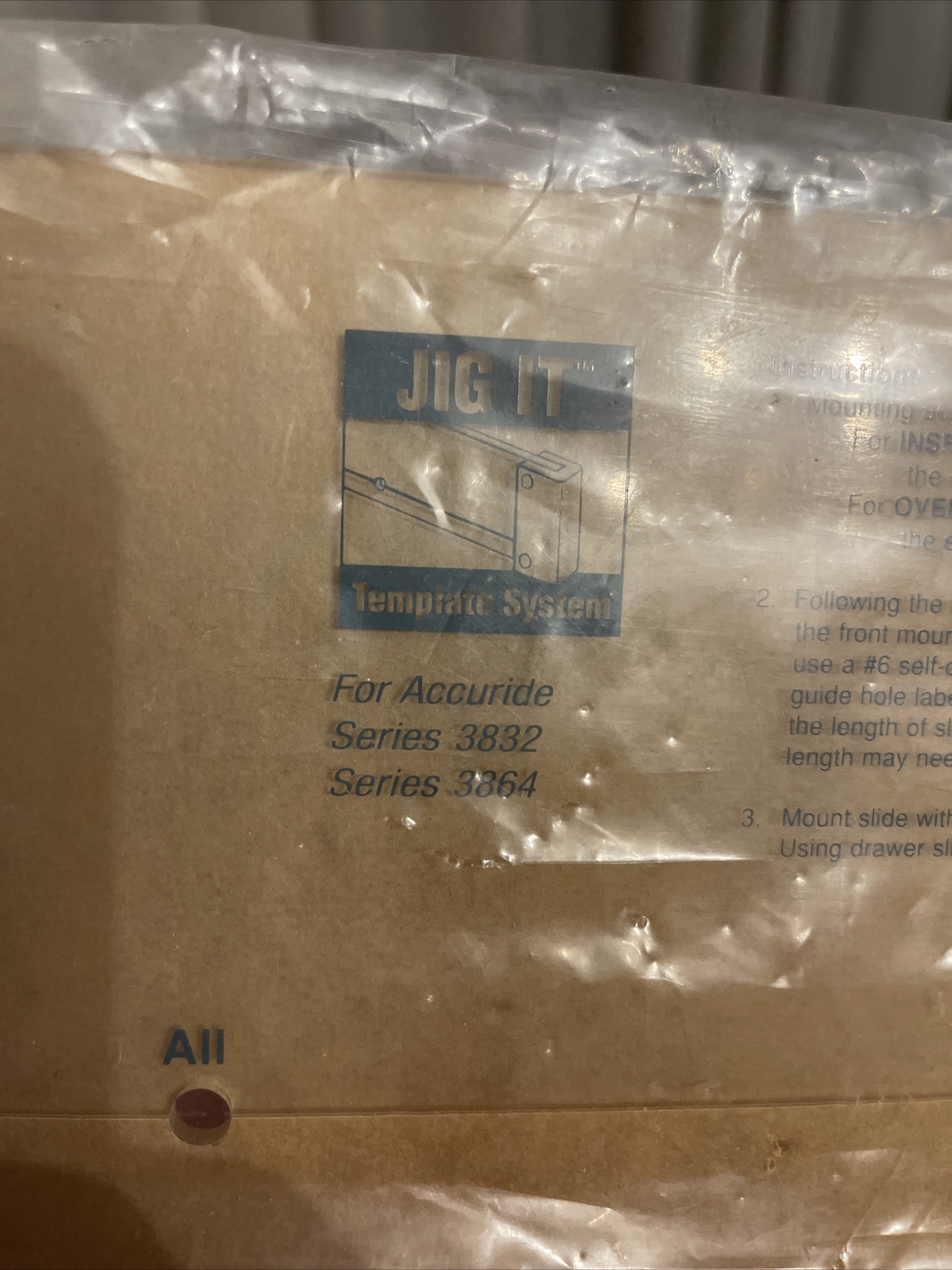 ROCKLER DRAWER SLIDE JIG IT SYSTEM PART # 83220 MODEL BLUM - NEW