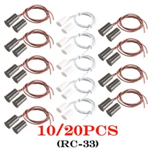 10/20Pcs RC-33 NC Recessed Wired Door Contact Sensor Alarm Magnetic Reed Switch