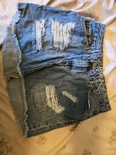 vanilla star mini skirt juniors size 9 cotton denim a45