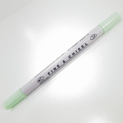 Zig Fine And Chisel, Pigmented Ink, Pale Mint (ZIG MS-6700/403)