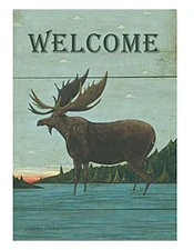 LANG Companies Mini Garden Flag - MOOSE LODGE (WELCOME) - LG-GF-026