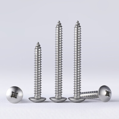 M6 POZI BUTTON TRUSS HEAD SHEET METAL SELF TAPPING SCREWS A4 STAINLESS STEEL