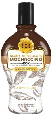 BLACK CHOCOLATE MOCHACCINO BLACK 400X BRONZER 7.5 OZ TANNING LOTION Tan Inc