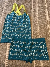 No Boundarie Women s LOVE Camisole L 12-14 Top w/Boyshorts 2XL 20 Separates