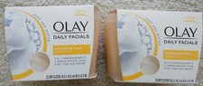 2 Olay Daily Facials 5-in-1 Water Activated Dry Cloths Nourishing Clean Shea 33