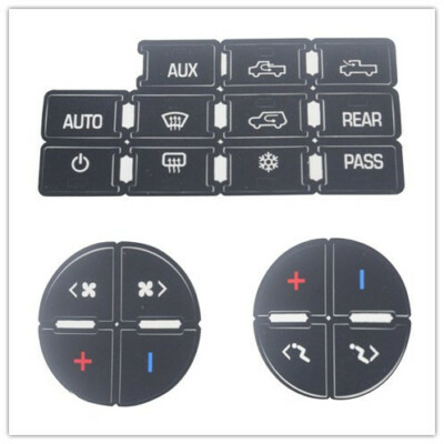 For 2007-2010 GMC Yukon SLT AC Climate Control Button Decals Repair Set