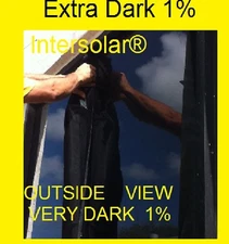 30" x100 feet 1% Very Dark hp 2ply Black Residential Commercial WIndow film Tint