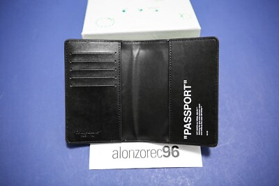 OFF-WHITE パスポートケース ブラック Off White Passport Holder Wallet Black | eBay