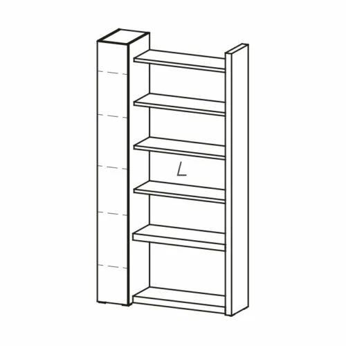 Estantería de madera maciza para el hogar