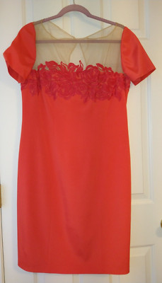 NEW BLUMARINE HAND CRAFTED EMBROIDERY WOMEN'S DRESS US 8 IT 46 MADE IN ITALY