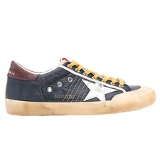 Golden Goose Super-Star Penstar Nylon Upper Stitching Mens Distressed Sneakers