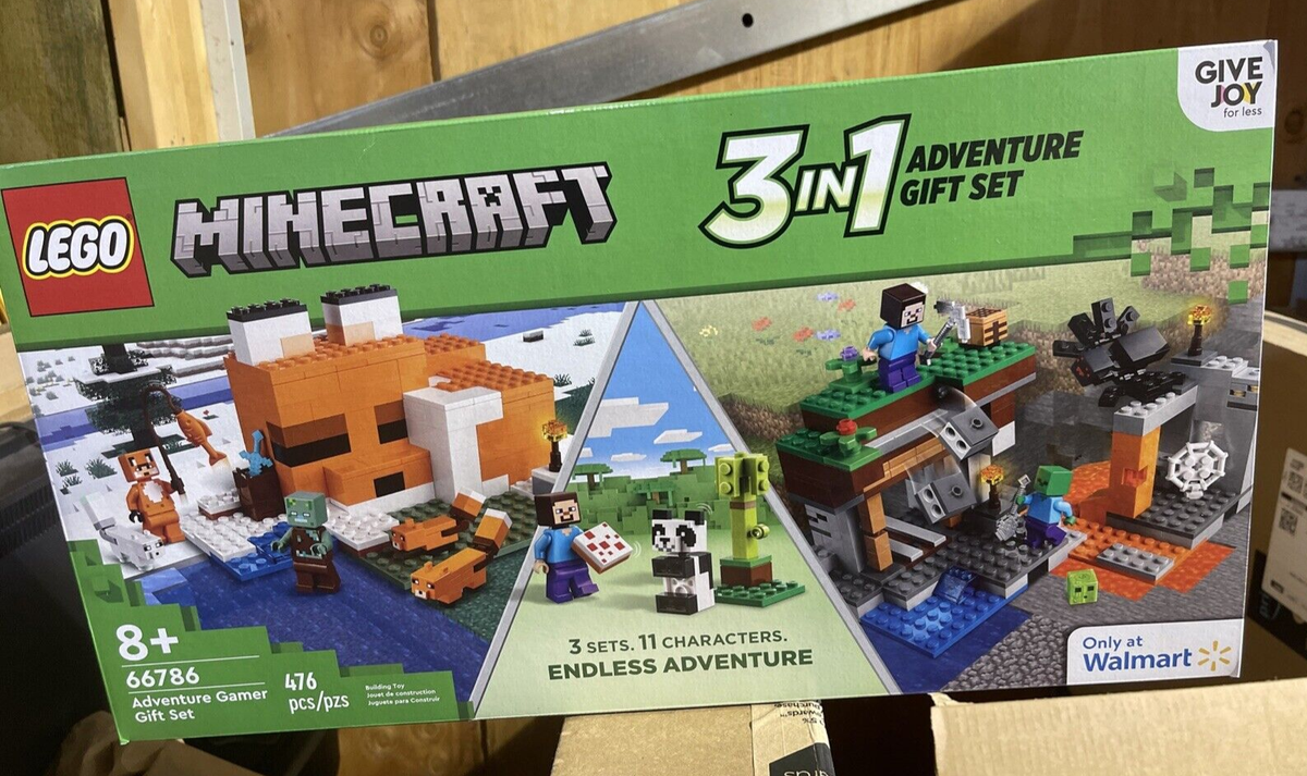 LEGO Minecraft 3 in 1 GIFT SET - Sealed Box - Free Ship
