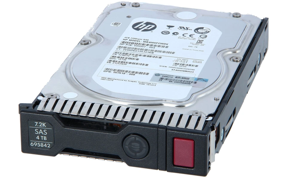 HP - 695510-B21 - HP 4TB 6G SAS 7.2K rpm LFF (3.5-inch) SC Midline Hard Drive - Bild 2 von 3