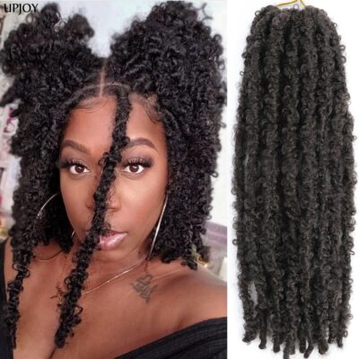 Butterfly Fausse Locks Crochet Braids Hair Faux Butterfly Locs Braids Extensions