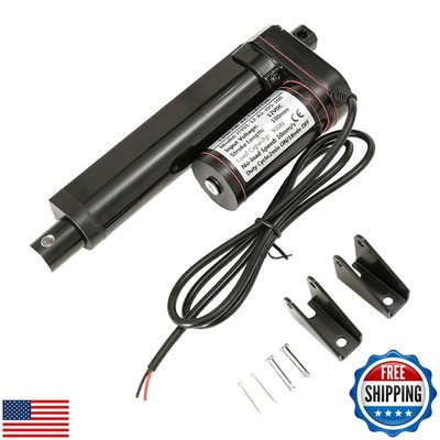DUPDMKIN Linear Actuator 12V DC with Mounting Brackets 900N(225lbs) Electric 