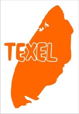 Adesivo isola di Texel, vacanze in Olanda, Olanda, taglio pellicola 