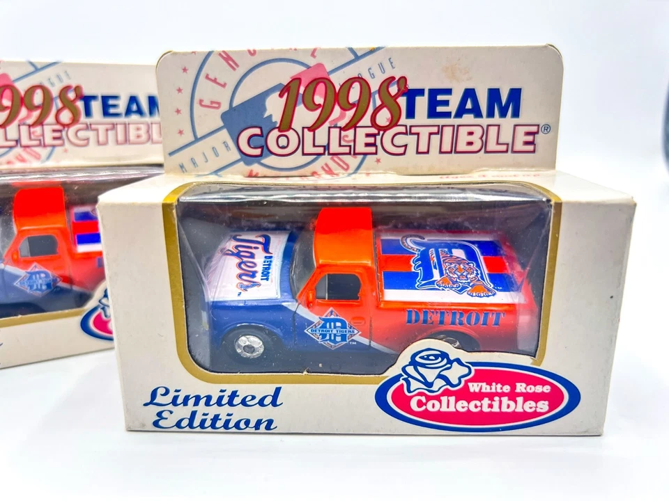 Camioneta pickup Ford F-150 Matchbox 1998 edición limitada MLB Detroit Tigers fundida a presión Foto 4 de 4