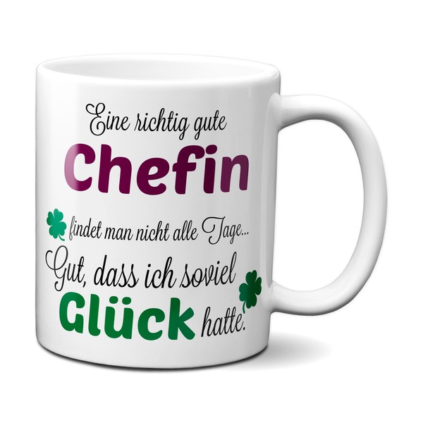 Eine Richtig Gute Chefin - Tasse Mit Spruch Kaffeetasse Geschenk Beste Chefin-image