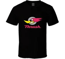 Thrush, T-shirt, Woody, Woodpecker, Exhaust, Automotive, Parts, Aftermarket